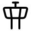 Towercontrol icon with stroke rounded style