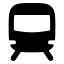 Trainfront icon with solid rounded style