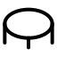 Trampoline icon with stroke standard style