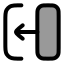 Transitionleft icon with duotone rounded style