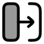 Transitionright icon with duotone rounded style