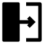 Transitionright icon with solid sharp style