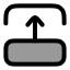 Transitiontop icon with duotone rounded style