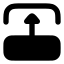 Transitiontop icon with solid rounded style