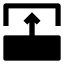 Transitiontop icon with solid sharp style