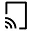 Transmission icon with stroke sharp style