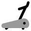 Treadmill icon with bulk rounded style