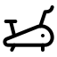Treadmill icon with stroke standard style