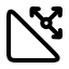 Triangle icon with stroke rounded style