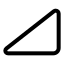 Triangleright icon with stroke standard style