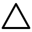 Triangle icon with stroke sharp style