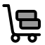 Trolley icon with duotone standard style