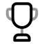 Trophy icon with twotone rounded style