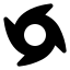 Tropicalstormtracks icon with solid sharp style