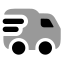 Truckdelivery icon with bulk rounded style