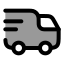 Truckdelivery icon with duotone rounded style