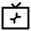 Tvfix icon with stroke sharp style