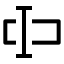 Typecursor icon with stroke sharp style
