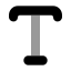 Typeoutline icon with bulk rounded style