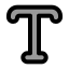 Typeoutline icon with duotone rounded style