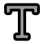 Typeoutline icon with duotone standard style
