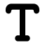 Typeoutline icon with solid rounded style