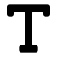 Typeoutline icon with solid standard style