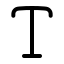 Type icon with stroke rounded style