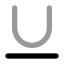 Underline icon with bulk rounded style