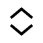 Unfoldmore icon with stroke sharp style