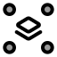 Ungrouplayers icon with duotone standard style