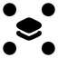 Ungrouplayers icon with solid rounded style