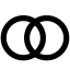 Unionhorizontalcircle icon with solid sharp style