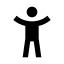 Universalaccess icon with solid sharp style