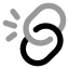 Unlink icon with bulk rounded style