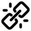 Unlink icon with solid standard style