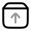 Upload icon with twotone rounded style