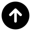Uploadcircle icon with solid standard style