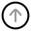 Uploadcircle icon with twotone rounded style