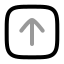 Uploadsquare icon with twotone rounded style