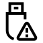 Usberror icon with stroke sharp style