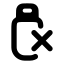 Usbnotconnected icon with solid rounded style