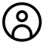 Usercircle icon with stroke standard style