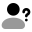 Userquestion icon with bulk rounded style