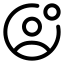 Userstatus icon with stroke rounded style
