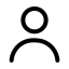 User icon with stroke rounded style