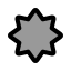 Uv icon with duotone standard style