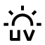 Uv icon with stroke sharp style