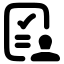 Validationapproval icon with solid rounded style