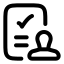 Validationapproval icon with stroke rounded style
